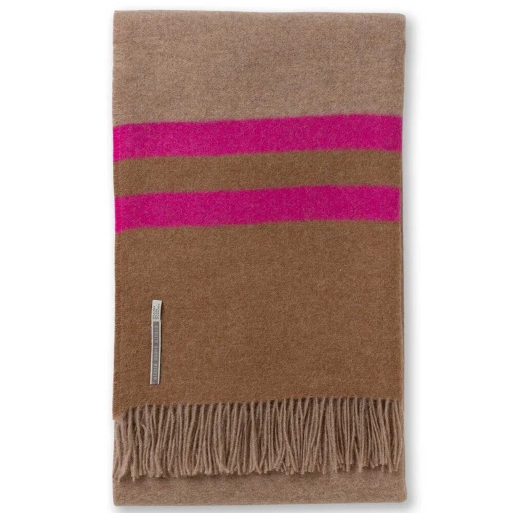 NEW alicia adams alpaca Big Sur Wrap Throw Blanket RETAIL $495